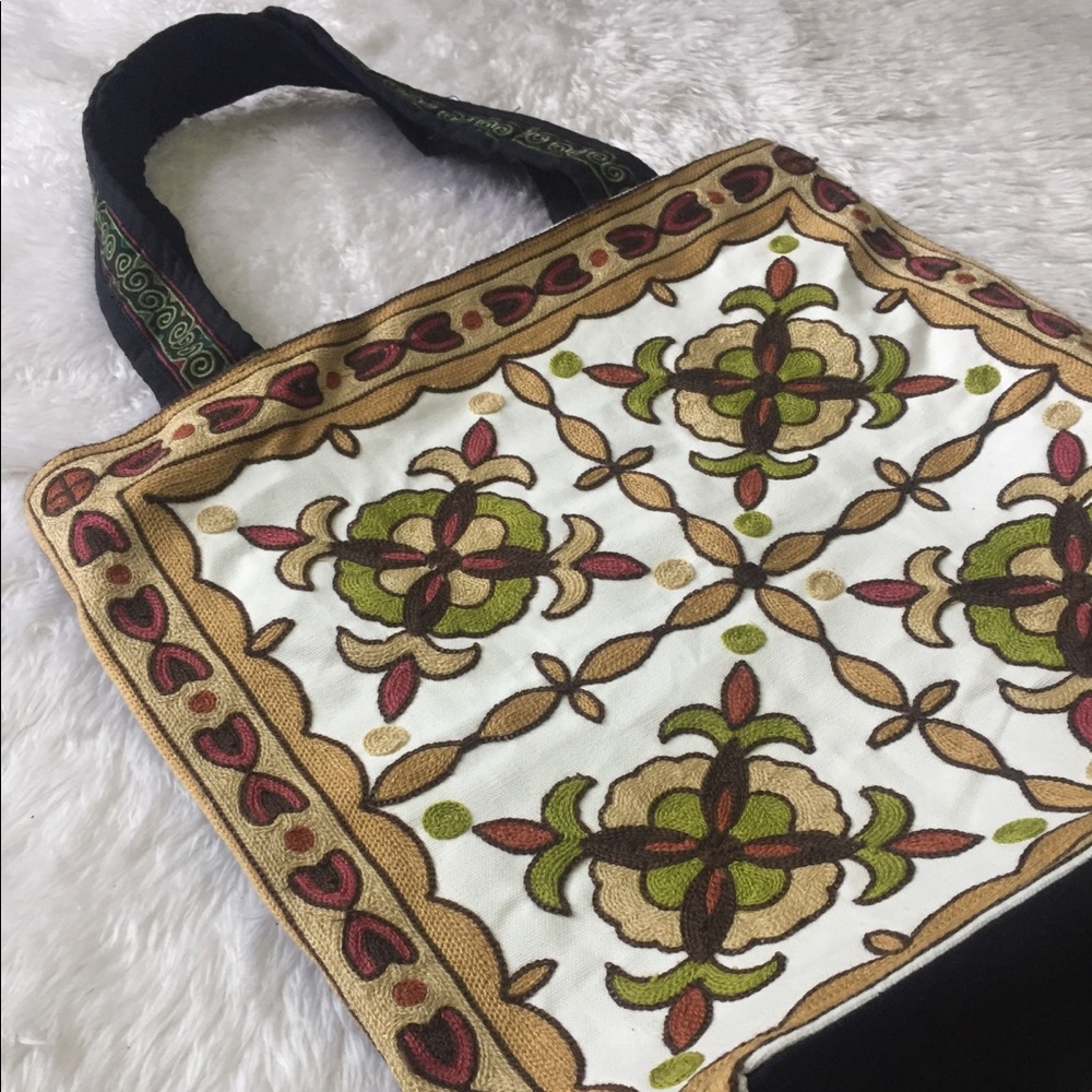 Flower bag - Brown Green